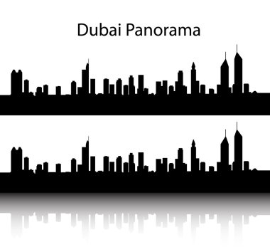 Dubai panorama siluet