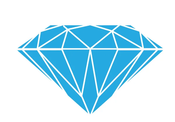 Diamanten auf weißem Hintergrund — Stockvektor