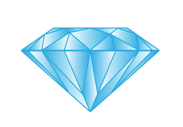 Gyémántok fehér alapon — Stock Vector