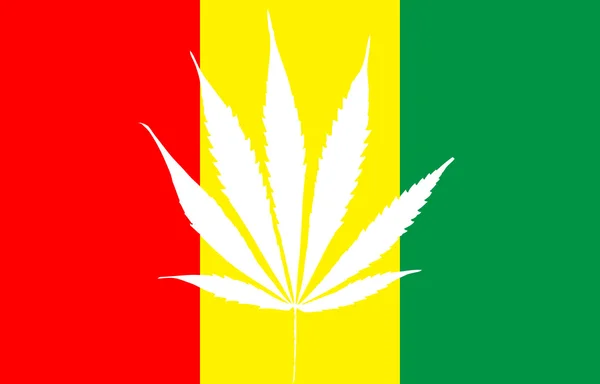 Flaga Rastafarian reggae — Wektor stockowy