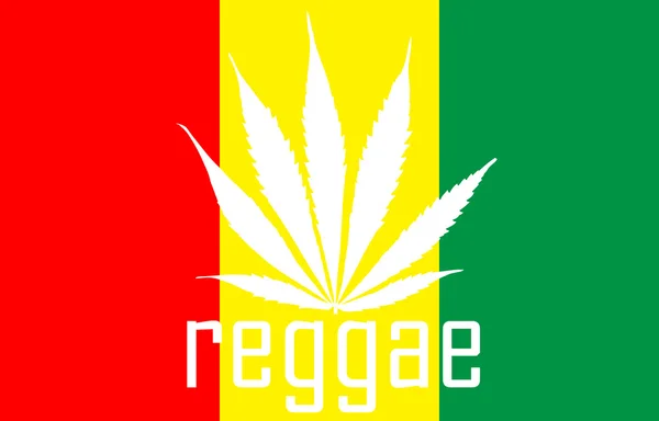 Bandeira Rastafarian reggae — Vetor de Stock