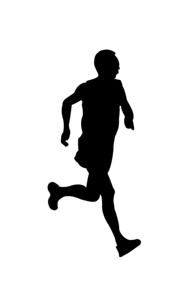 Runner silhouettes — Stock Vector