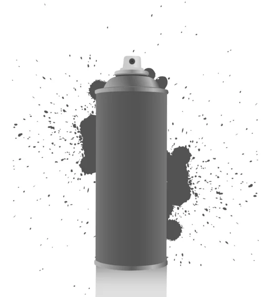 Étain de spray gris — Image vectorielle