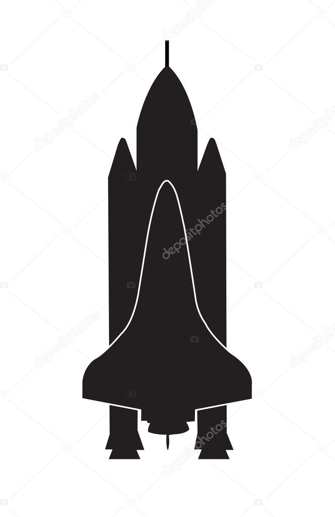 Llustration of a space shuttle