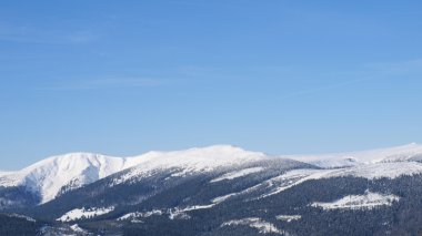 Kış Panoraması krkonose mountains, Çek Cumhuriyeti