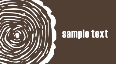 Growth ring on brown background clipart