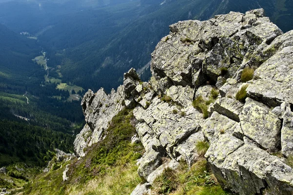 全景图 Krkonose 山国家公园-捷克共和国 — 图库照片