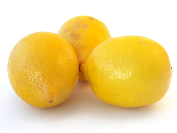 Yellow Lemon on white background — Stock Photo, Image