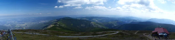 Krkonose Mts. 국립 공원-체코 공화국의 파노라마 — 스톡 사진