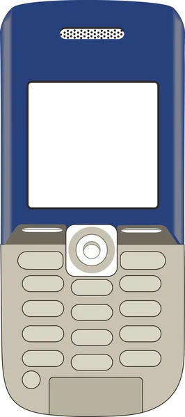 Ilustración de un teléfono sobre un fondo blanco — Foto de Stock