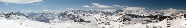 Skigebiet tignes panorama — Stockfoto