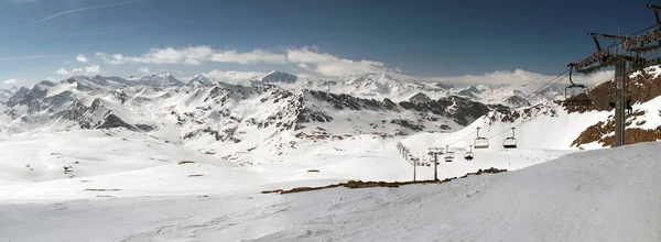 Estación de esquí Tignes panorama — Foto de Stock