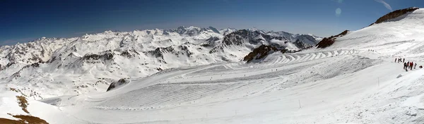 Estância de esqui Panorama de Tignes — Fotografia de Stock