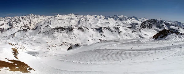 Ski resort Tignes panorama — Stok fotoğraf