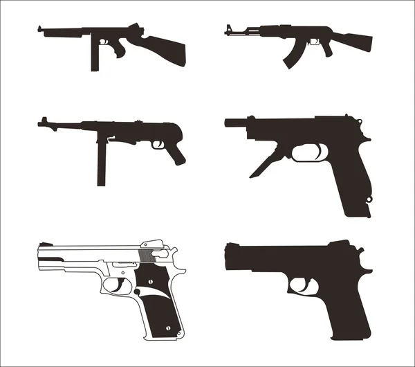 Εικονογράφηση του ένα όπλα σε λευκό φόντο — Φωτογραφία Αρχείου