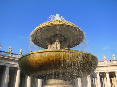 Saint Peter's Square - Carlo Maderno Fountain clipart