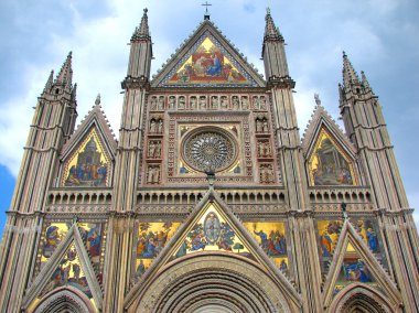 Orvieto Cathedral Facade - Italy clipart