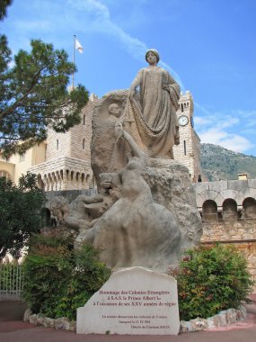 Memorial Statue in Monaco clipart