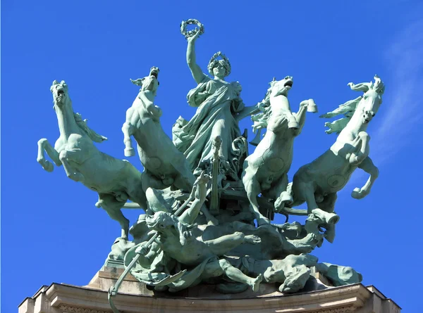 stock image Quadriga Sculpture in Paris