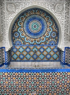 Ablution Fountain in Great Mosque of Paris clipart