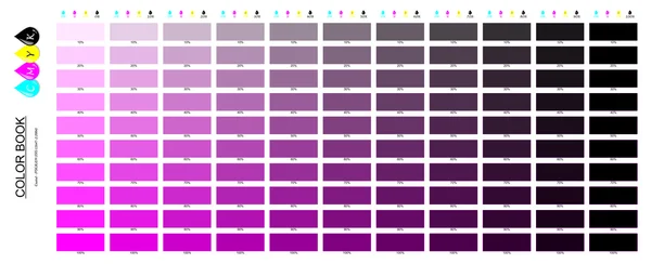 LIBRO DE COLOR CMYK — Archivo Imágenes Vectoriales