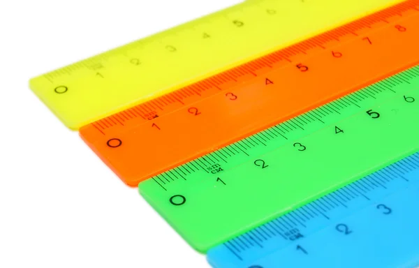 Rulers on a white background. — Stock Photo, Image
