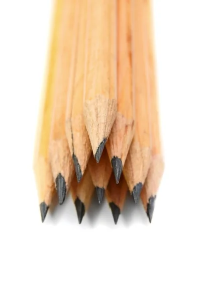 Ołówki na białym tle. — Zdjęcie stockowe