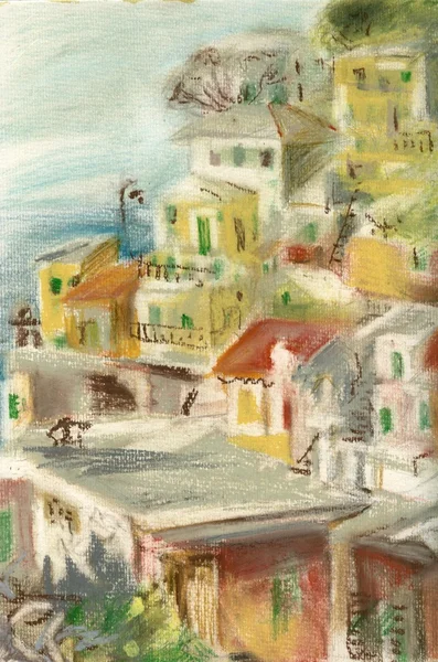 Riomaggiore, cinque terre, Włochy — Zdjęcie stockowe