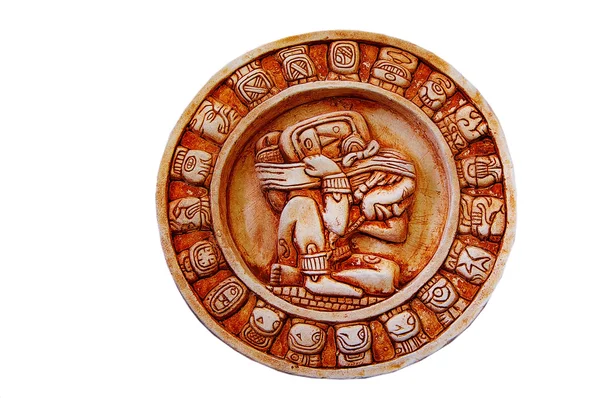 Изолированный календарь Майя — стоковое фото