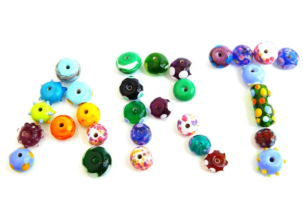 Colorful art beads — Stock Photo, Image