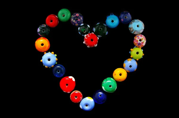 Beads heart — Stock Photo, Image