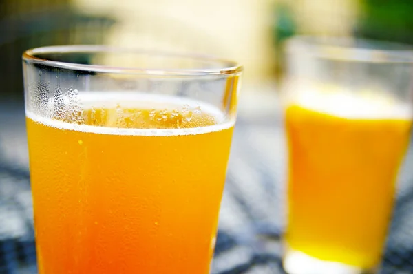 Two beer pints — Stock Photo, Image