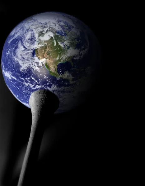 ゴルフ ボールの地球 — ストック写真