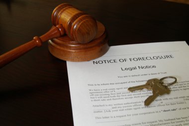 Foreclosure document clipart