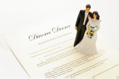 Divorce agreement clipart