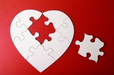 Puzzle heart clipart