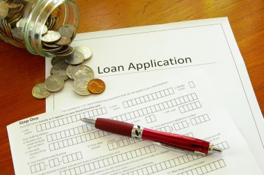 Loan application clipart