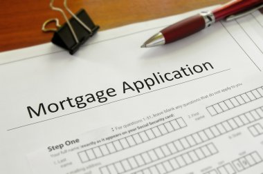 Mortgage application clipart