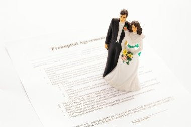 Pre-nuptial agreement clipart