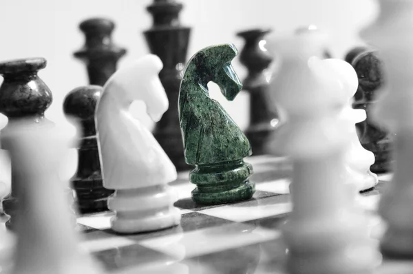 下棋的段子 — 图库照片