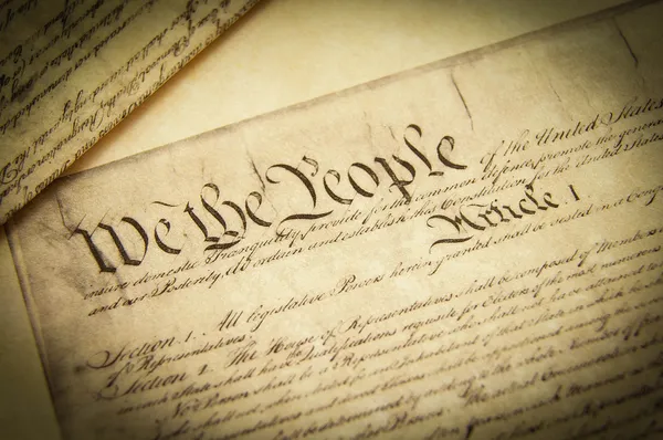 美国宪法 — 图库照片