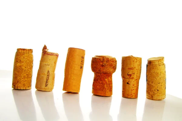 stock image Champagne cork and wine corks