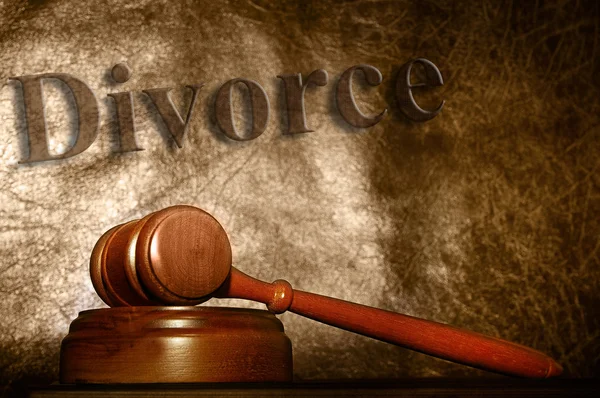 Texto do divórcio — Fotografia de Stock