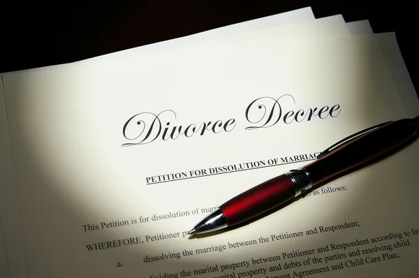 Divorce decree — Stock Photo, Image