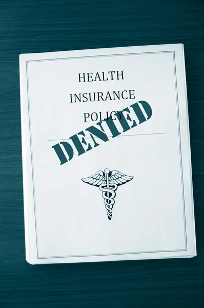 健康保险政策 — 图库照片