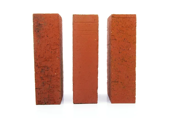 Bricks, on white — Stock Photo, Image