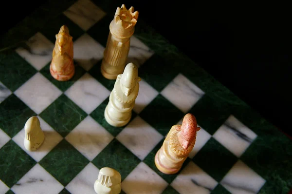 Potongan catur Afrika — Stok Foto