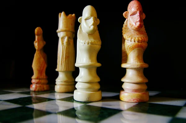 Afrikaanse schaakstukken — Stockfoto