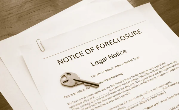 stock image Home foreclosure