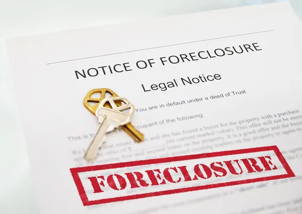 Notice of Foreclosure — Stock Photo, Image